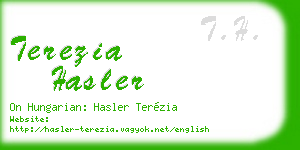 terezia hasler business card